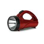 SYSKA T318S Strong ABS Material Body, Micro USB Charging, 10-12 Hours Working Time Torch-Red